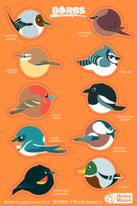 BORBs "Borbs of North America” Vinyl Sticker Sheet