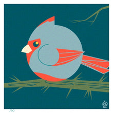 Load image into Gallery viewer, Desert Cardinal 4x4 Limited Edition Print
