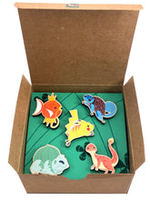 Load image into Gallery viewer, Kanto National Forest Wooden Pin Set of Five
