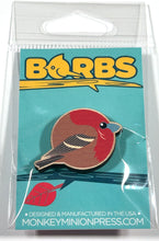 Load image into Gallery viewer, BORBS House Finch Wooden Pin
